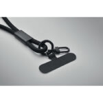 60W Lanyard-Ladekabel Schwarz, geöffnet dargestellt
