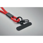 60W Lanyard-Ladekabel Rot, geöffnet dargestellt