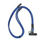 60W Lanyard-Ladekabel Blau als Werbeartikel mit Logodruck