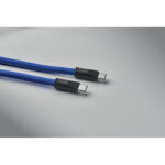 60W Lanyard-Ladekabel Blau von oben