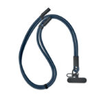 60W Lanyard-Ladekabel Blau als Werbeartikel mit Logodruck