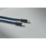 60W Lanyard-Ladekabel Blau, Detailaufnahme des Materials