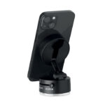 Magnetischer Smartphone-Halter Schwarz, geöffnet dargestellt