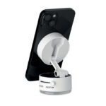 Magnetischer Smartphone-Halter Weiß, geöffnet dargestellt
