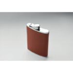 Flachmann 200 ml Braun, Detailaufnahme des Materials