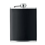 Flachmann 200 ml Schwarz, Seitenansicht