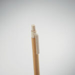 Druckkugelschreiber mit Bambus Braun, Detailaufnahme des Materials