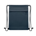 Beutel mit Kordelzug 600D RPET Blau von oben