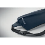 Gürteltasche 600D RPET Blau, Detailaufnahme des Materials
