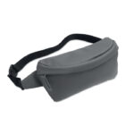 Gürteltasche 600D RPET Grau als Werbeartikel mit Logodruck
