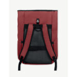 Rolltop-Rucksack 600D RPET Rot, Detailaufnahme des Materials