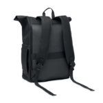 Rolltop-Rucksack 600D RPET – Vorderansicht