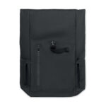 Rolltop-Rucksack 600D RPET – Seitenansicht