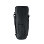 Rolltop-Rucksack 600D RPET Schwarz, Seitenansicht
