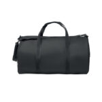 Sport-/Reisetasche 600D RPET Schwarz, Rückansicht