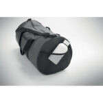 Sport-/Reisetasche 600D RPET Grau, Seitenansicht