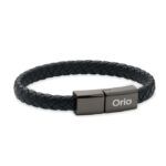 60W Flecht-Armband-Ladekabel mit markiertem Druckbereich für Ihr Logo