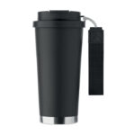 Doppelwandiger Trinkbecher 500m Schwarz von oben