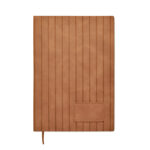 DIN A5 Smokey Notizbuch PU Braun von oben