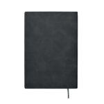 DIN A5 Smokey Notizbuch PU Schwarz, Rückansicht