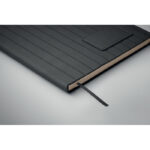 DIN A5 Smokey Notizbuch PU Schwarz inklusive Verpackung