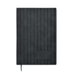 DIN A5 Smokey Notizbuch PU Schwarz von oben
