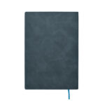 DIN A5 Smokey Notizbuch PU Blau, Rückansicht