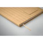 DIN A5 Smokey Notizbuch PU Braun, Detailaufnahme des Materials