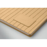 DIN A5 Smokey Notizbuch PU Braun, Seitenansicht