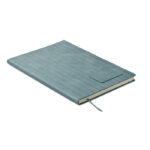DIN A5 Smokey Notizbuch PU Blau als Werbeartikel mit Logodruck