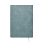 DIN A5 Smokey Notizbuch PU Blau, Rückansicht