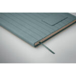DIN A5 Smokey Notizbuch PU Blau, Detailaufnahme des Materials