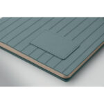 DIN A5 Smokey Notizbuch PU Blau, Seitenansicht