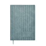 DIN A5 Smokey Notizbuch PU Blau von oben