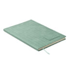 DIN A5 Smokey Notizbuch PU Gruen als Werbeartikel mit Logodruck