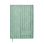 DIN A5 Smokey Notizbuch PU Gruen von oben