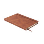 DIN A5 Smokey Notizbuch PU Braun als Werbeartikel mit Logodruck