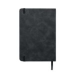 DIN A5 Smokey Notizbuch PU Schwarz, Rückansicht