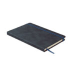 DIN A5 Smokey Notizbuch PU Blau als Werbeartikel mit Logodruck