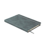 DIN A5 Smokey Notizbuch PU Blau als Werbeartikel mit Logodruck