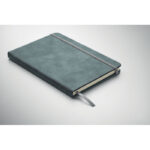 DIN A5 Smokey Notizbuch PU Blau, Detailaufnahme des Materials
