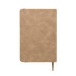 DIN A5 Smokey Notizbuch PU Braun, Rückansicht