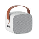 5.0 Wireless Lautsprecher Weiß mit markiertem Druckbereich für Ihr Logo