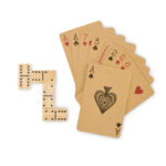 Domino- und Spielkarten-Set – Rückansicht