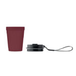 Einwandiger Becher 300 ml Rot, geöffnet dargestellt