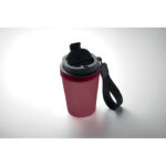 Einwandiger Becher 300 ml Rot, Seitenansicht