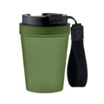 Einwandiger Becher 300 ml Gruen als Werbeartikel mit Logodruck