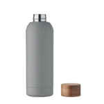 Einwandige Flasche 700 ml Grau, geöffnet dargestellt