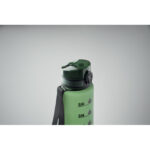 Sport-Trinkflasche RPET 1L Gruen, Detailaufnahme des Materials
