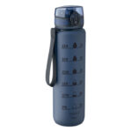 Sport-Trinkflasche RPET 1L Blau als Werbeartikel mit Logodruck